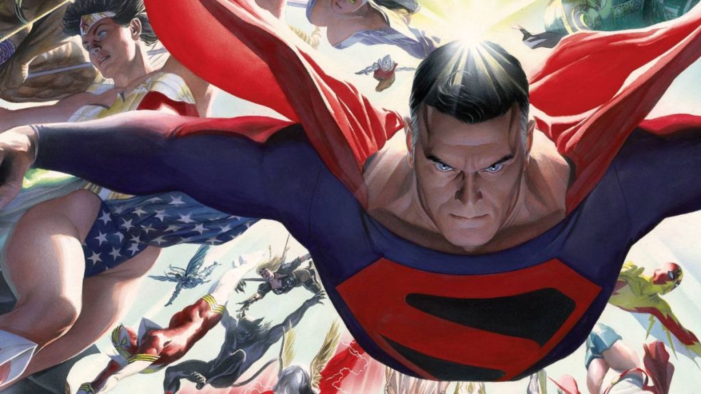 Superman and Wonder Woman in action in Kingdom Come