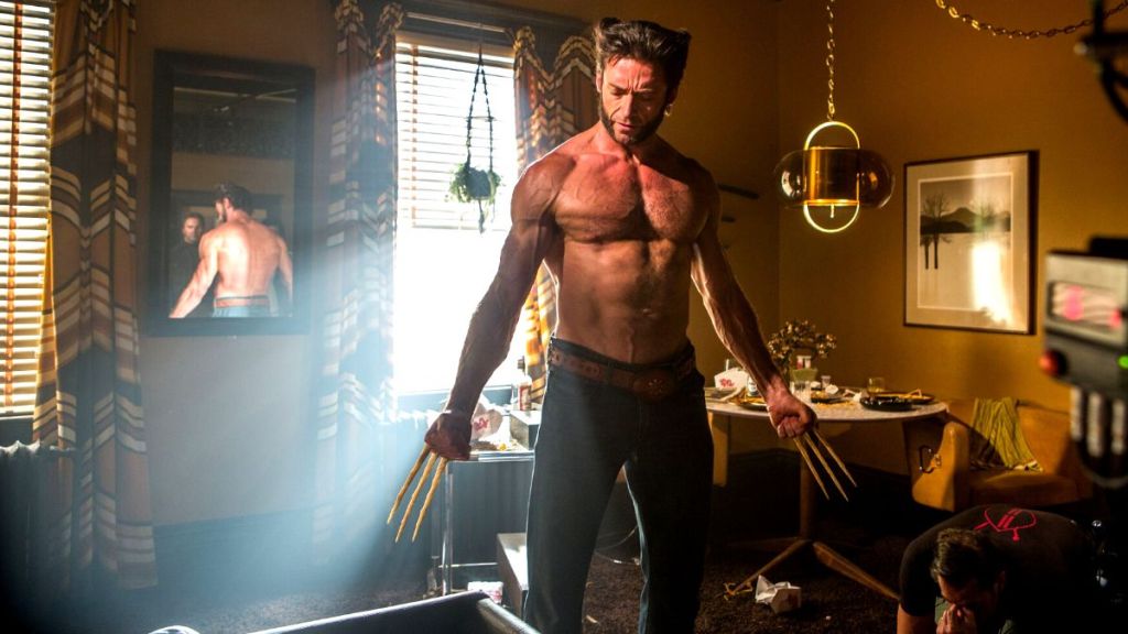 Wolverine with bone claws in Days of Future Past