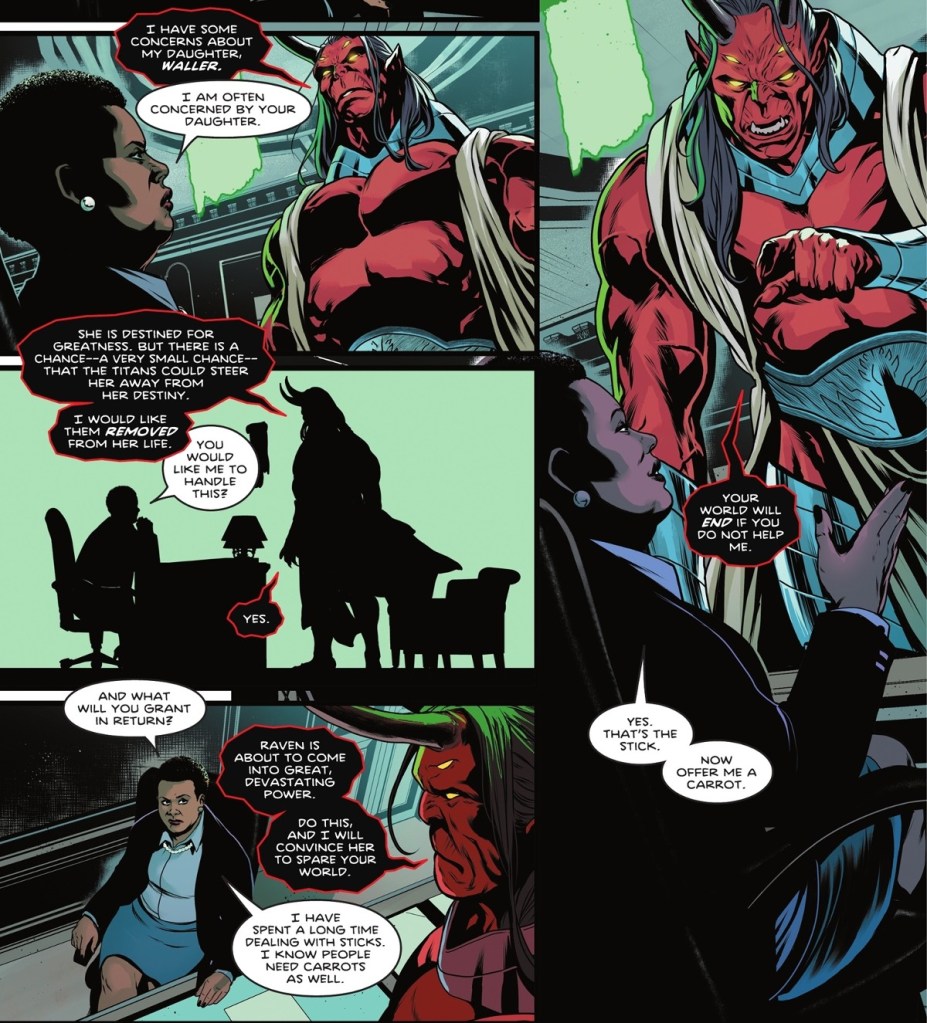 Amanda Waller makes deal with Trigon