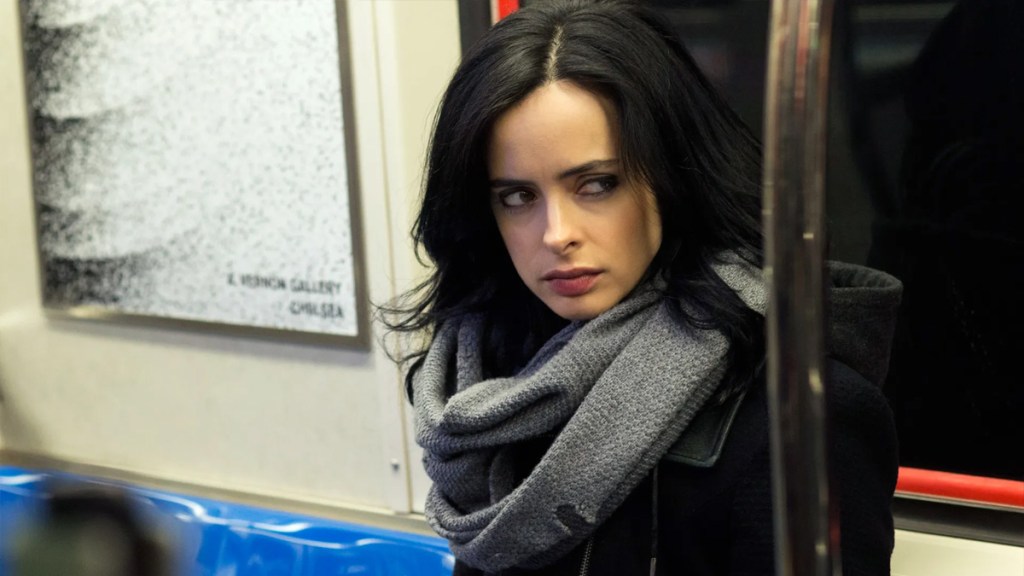 Krysten Ritter as Jessica Jones.