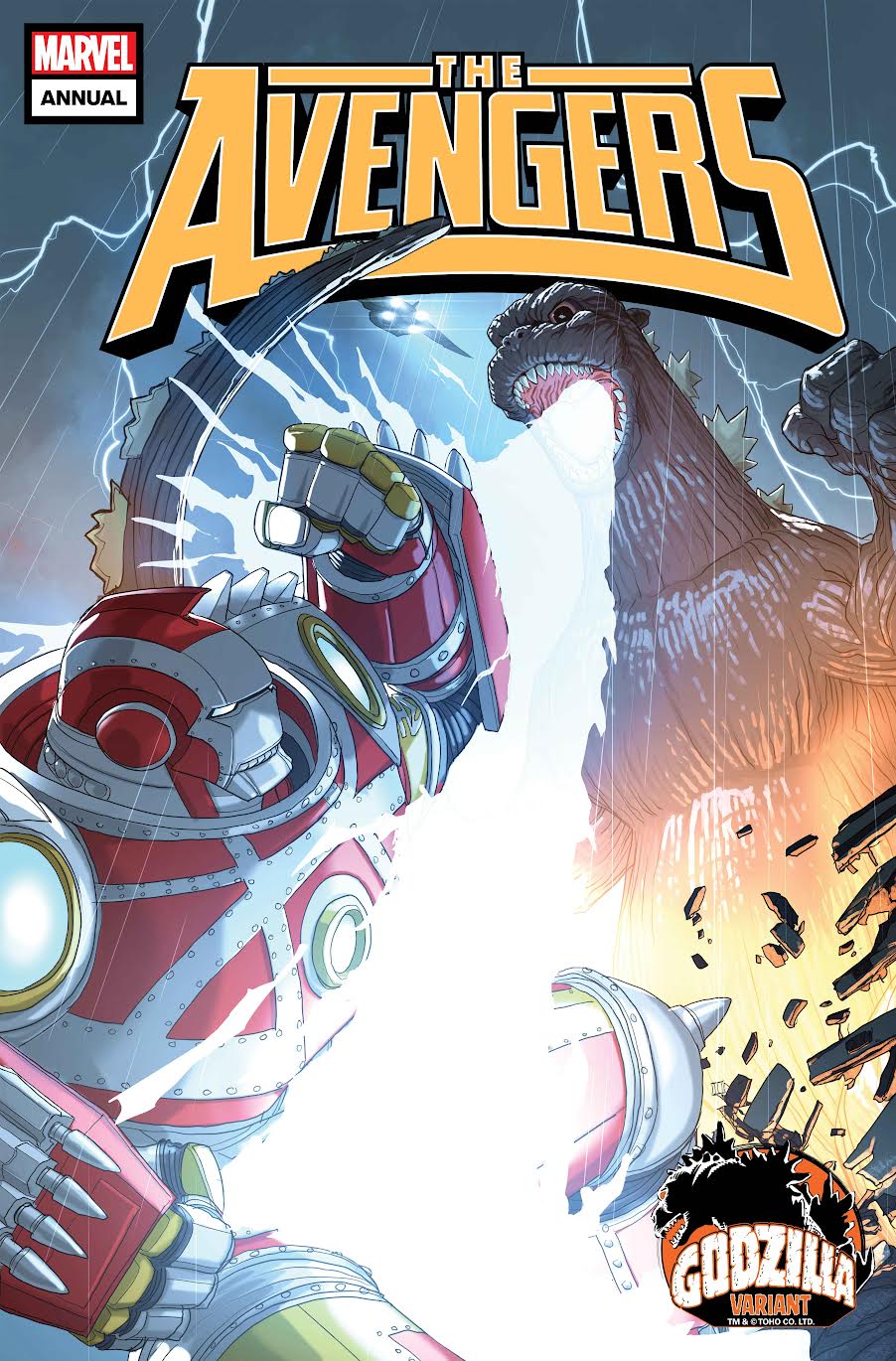 Godzilla Battles Thor, Deadpool, & More in New Marvel Variant Covers