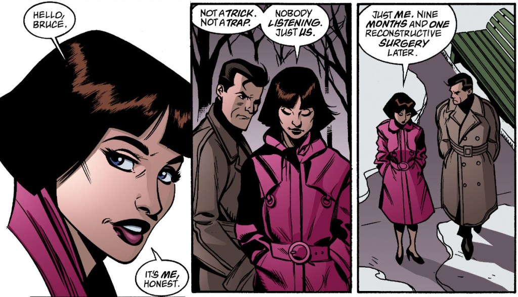 Sasha Bordeaux and Bruce Wayne in Detective Comics 775