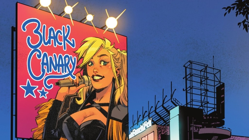 Black Canary Taylor Swift billboard from Wonder Woman #11