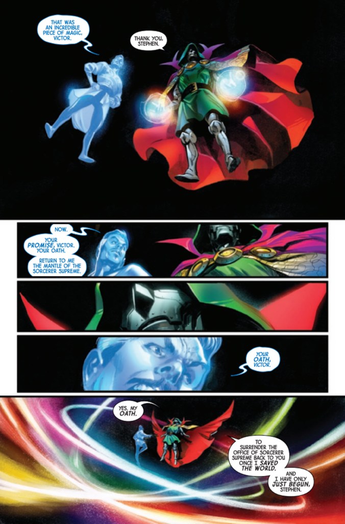 Doctor Doom remains Sorceror Supreme in Blood Hunt 5