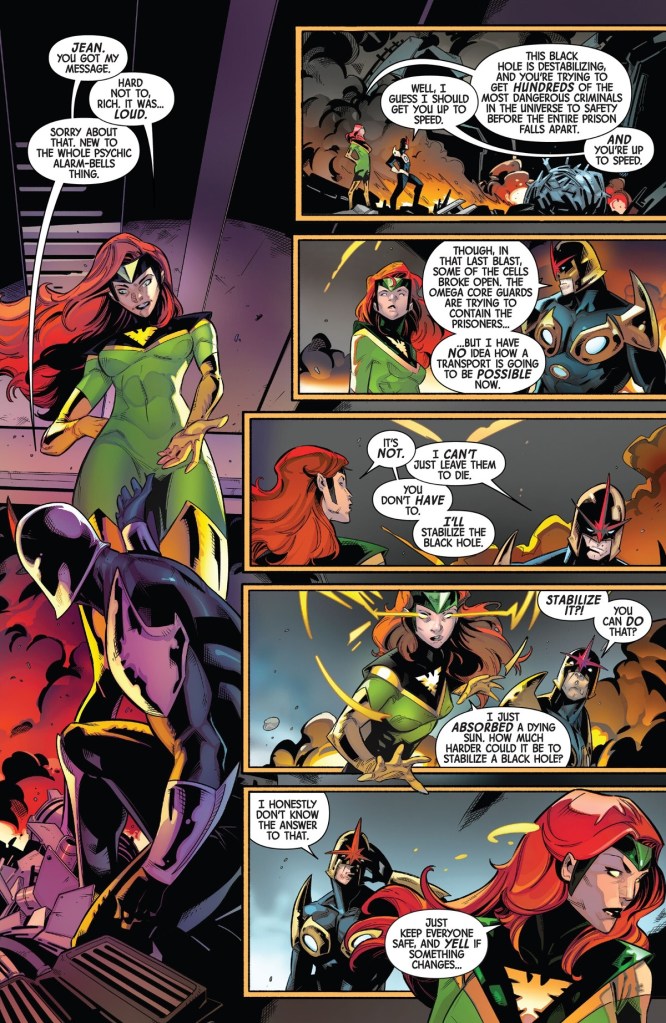 Jean Grey and Nova Corps in Phoenix 1