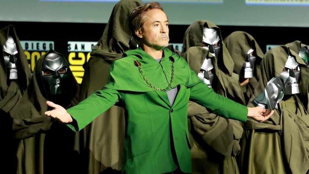 Robert Downey Jr as Doctor Doom at SDCC 2024 (Photo by Matt Winkelmeyer Getty Images)