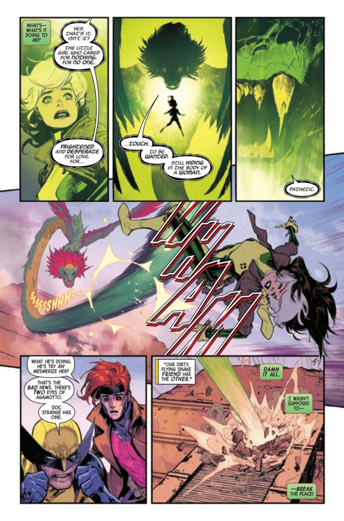 Rogue Gambit and Wolverine fight Dragon in Uncanny X-Men 1