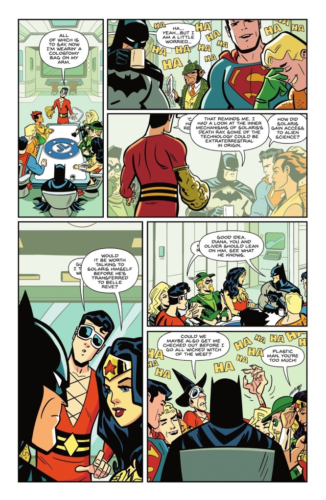 Justice League laughs off Plastic Man dying in Plastic Man No More 1