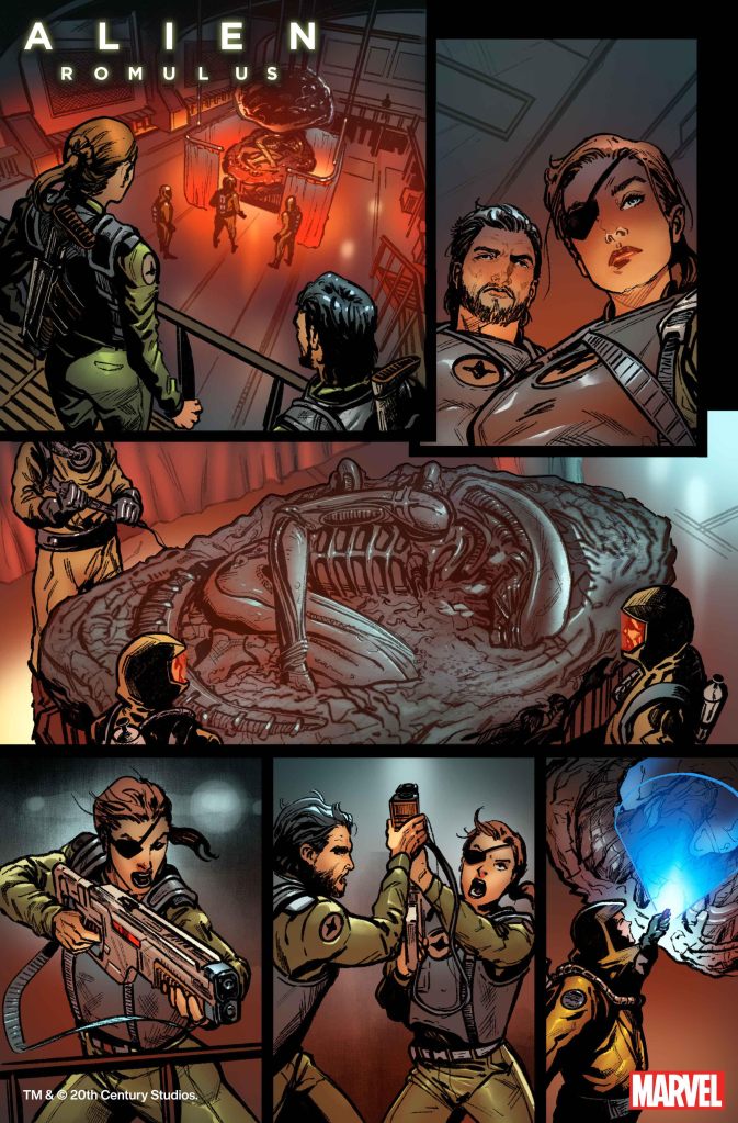 Alien: Romulus Prequel Comic Preview Teases Bloody Xenomorph Mayhem