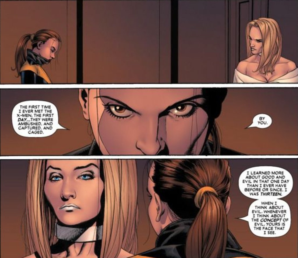 Kitty Pryde and Emma Frost in Astonishing X-Men