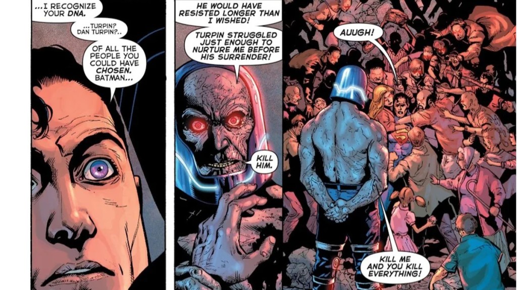 Superman confronts Darkseid in Final Crisis