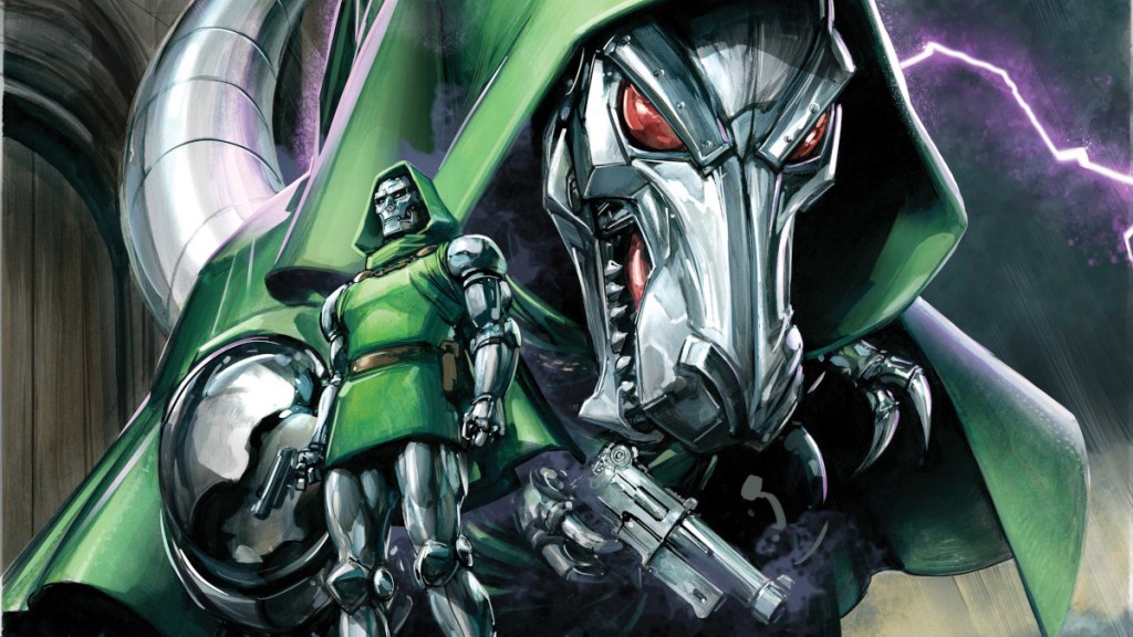 Dinosaur Doom and Doctor Doom in One World Under Doom