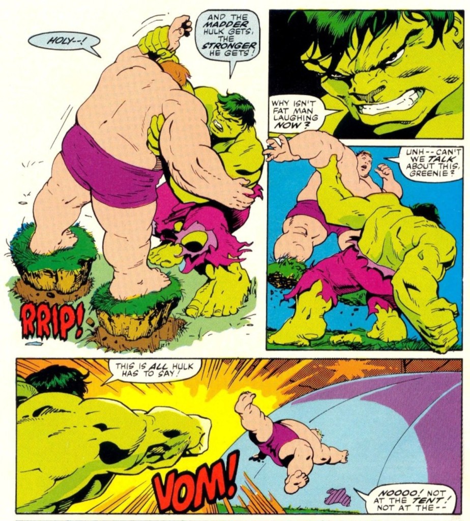 Incredible Hulk fights Blob