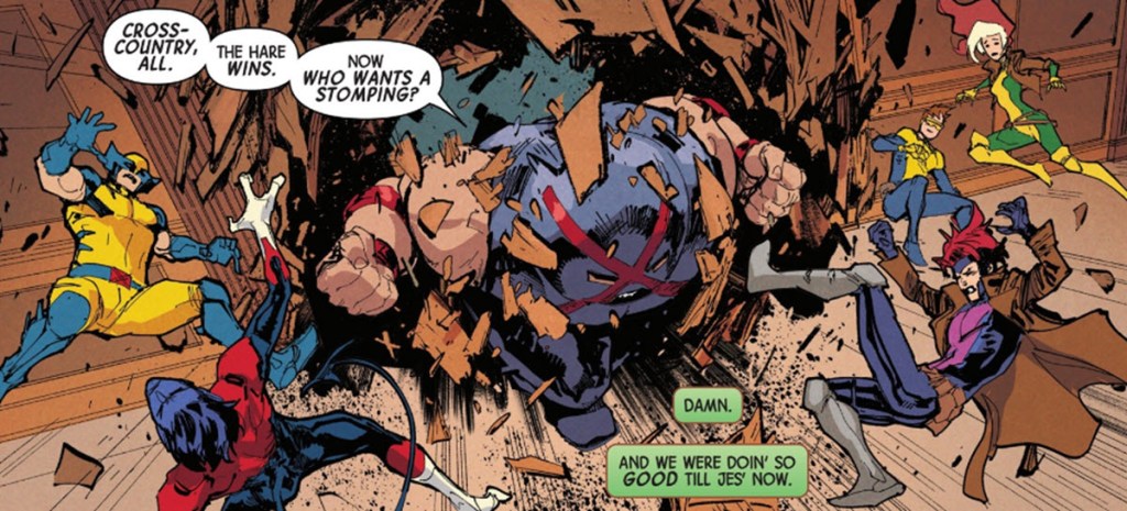 Juggernaut makes an entrance in Uncanny X-Men 7