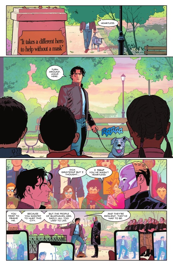 Dick Grayson confronts Heartless in Nightwing 118