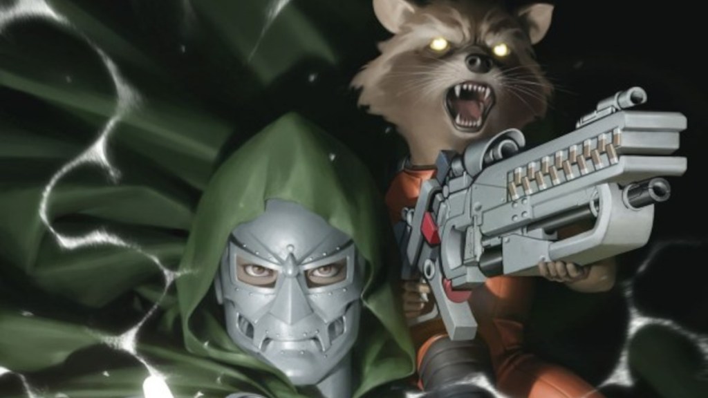 Doctor Doom and Rocket Raccooon 1 cover by Junggeun Yoon cropped