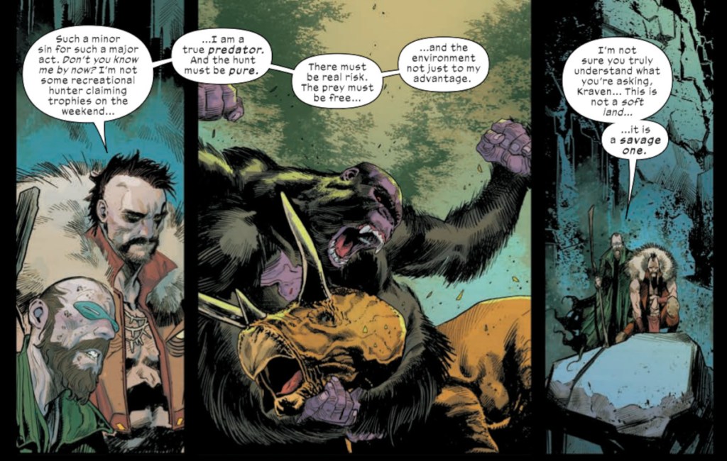 Kraven and Mole Man discuss Savage Land in Ultimate Spider-Man 13