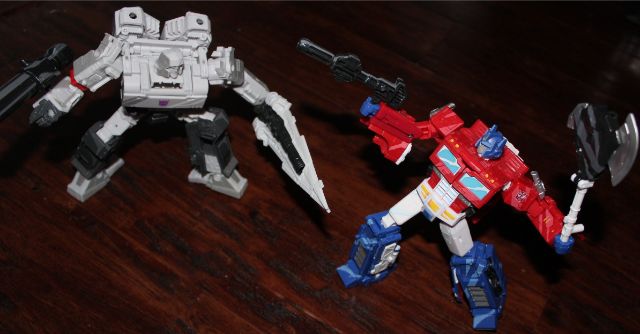 Optimus vs. Megatron