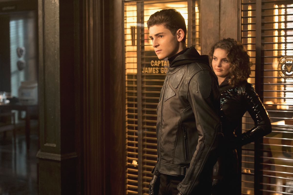 GOTHAM: L-R: David Mazouz and Camren Bicondova in the âA Dark Knight: One Of My Three Soupsâ episode of GOTHAM airing Thursday, March 29 (8:00-9:00 PM ET/PT) on FOX.  Â©2018 Fox Broadcasting Co. Cr:  David Giesbrecht/FOX