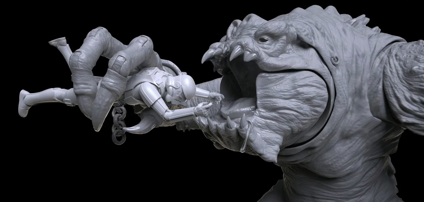 Rancor Black Series scale comparison