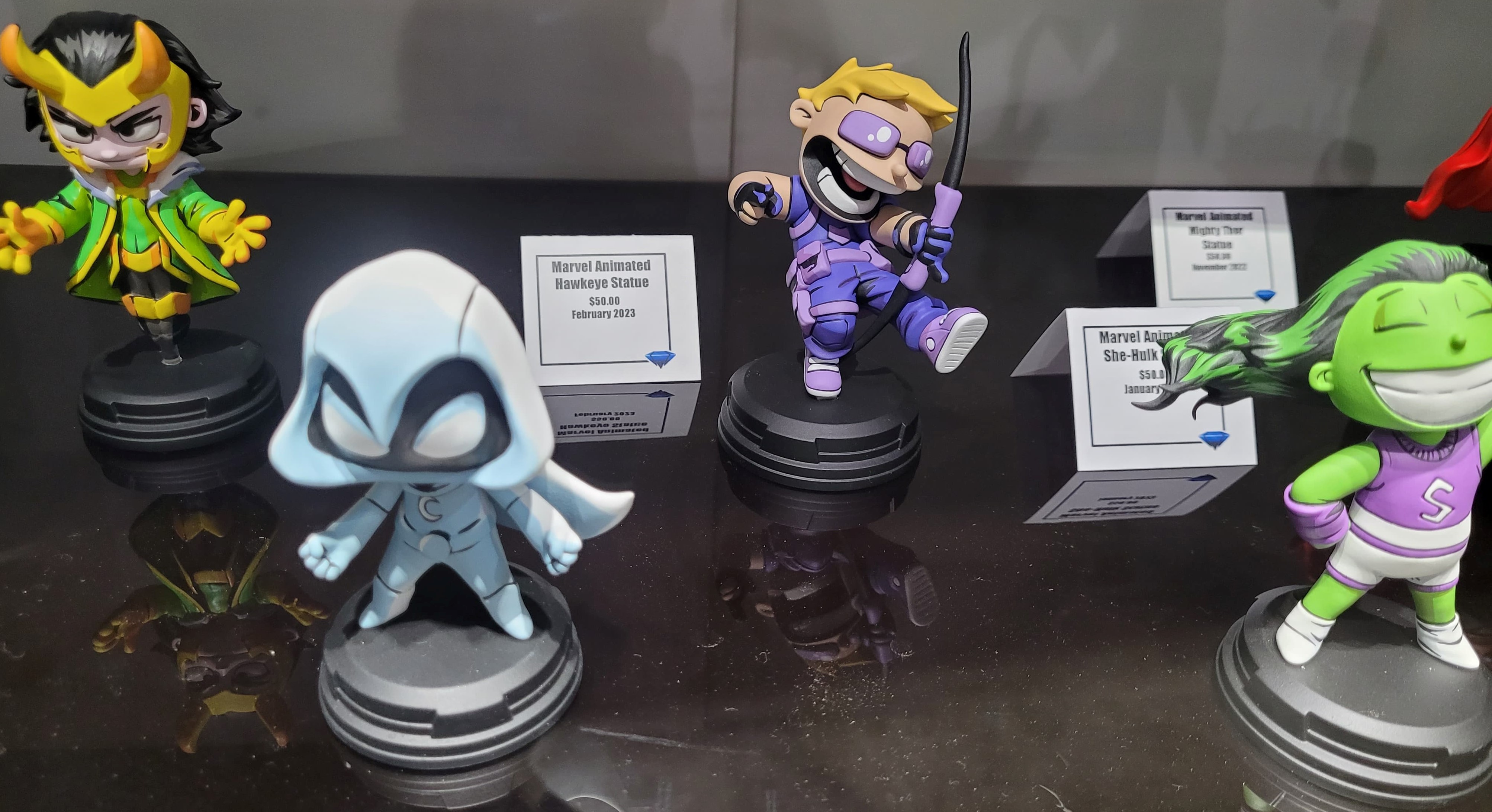 Marvel animated style mini-statues