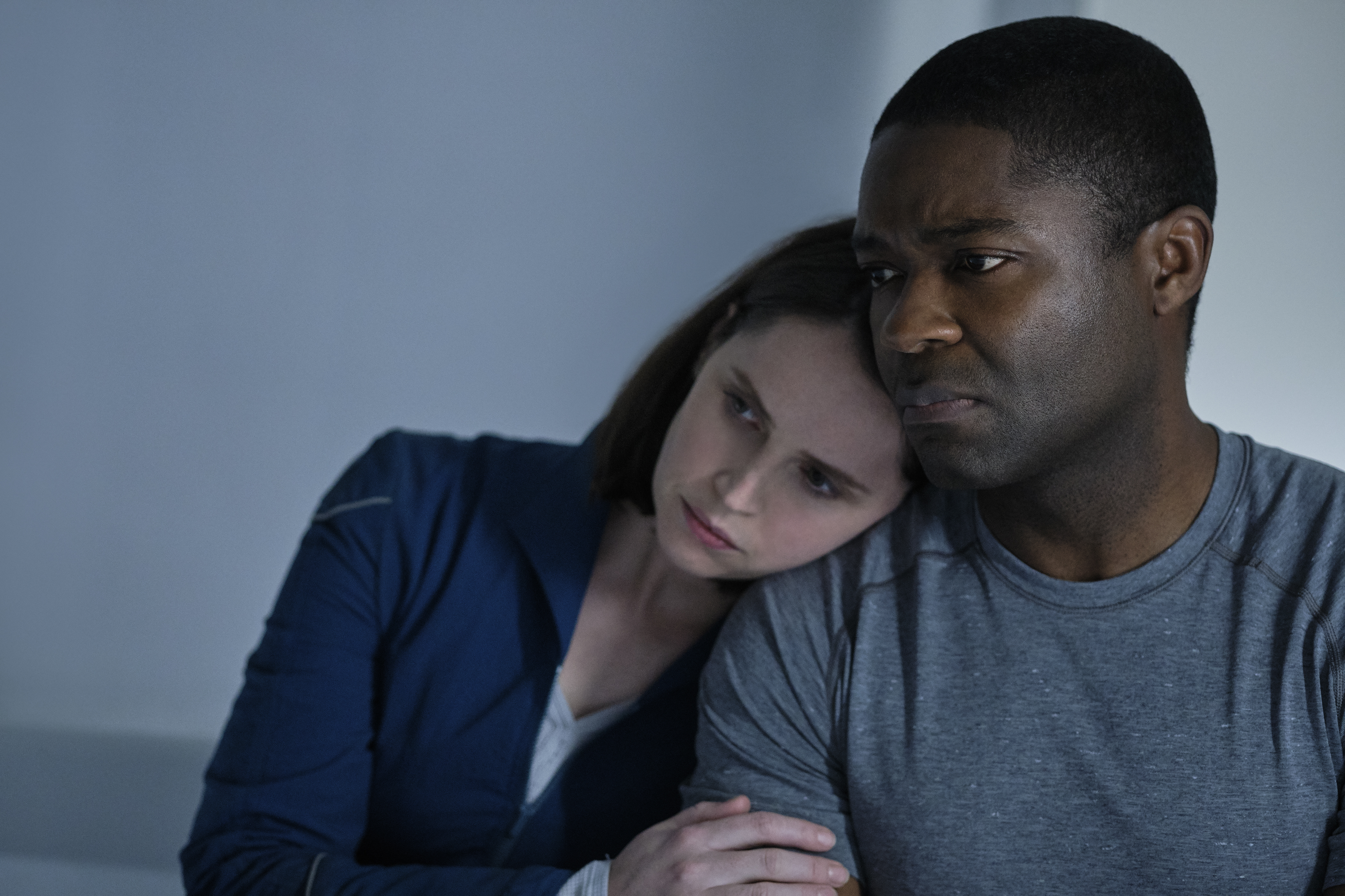 Felicity Jones as Sully and David Oyelowo as Adewole